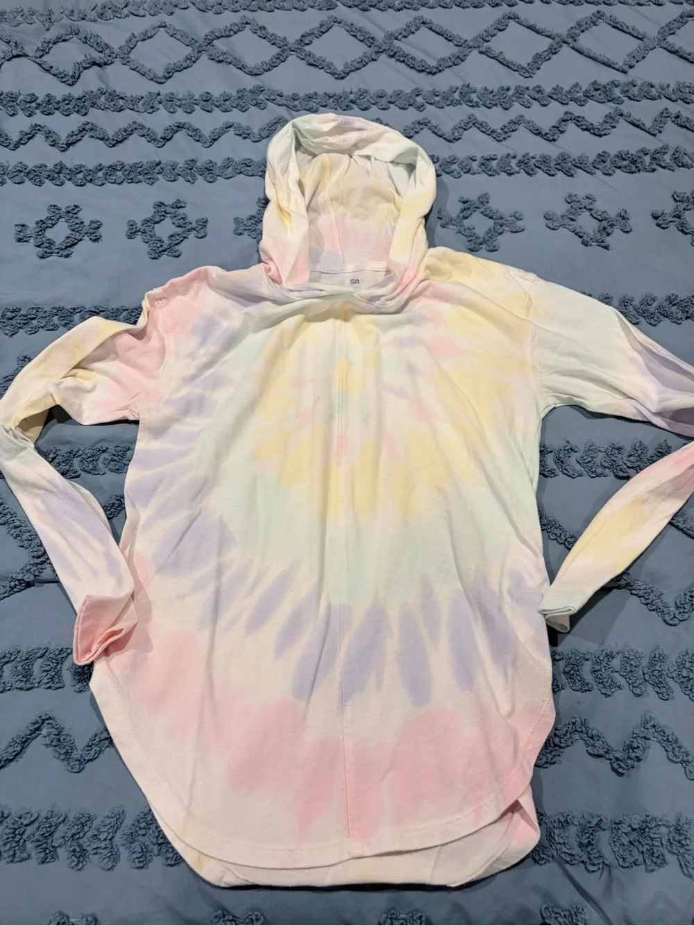 Girls Size 10 Long Sleeve Top & Hoodie Bundle Justice SO Tie Dye 4 Pc